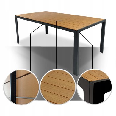 Садовый стол Kontrast ALLEN 130 Дерево 5.04.212528 фото - 3