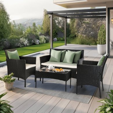 Комплект садових меблів Mebel Elit MISSISIPI Чорний ME.MISSISIPI/CZ/RT/OGR/ZES фото - 11