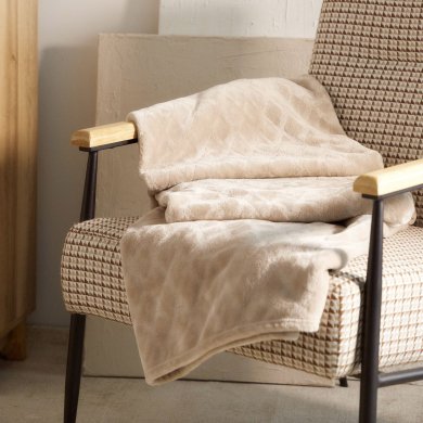 Плед Homla ROSS 150x200 см Бежевий - 7 Плед Homla ROSS 150x200 см Бежевий 158519 фото - 7