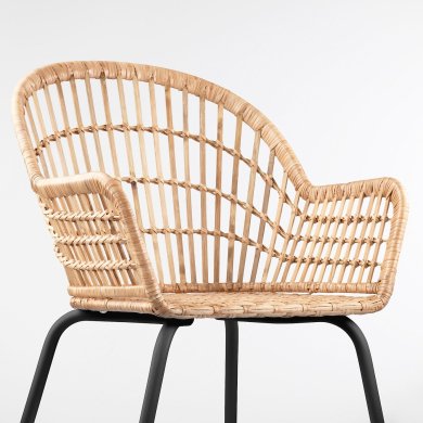 IKEA Обідній стілець NILSOVE Дерево (ИКЕА НИЛСОВЕ) 40533633 фото - 4