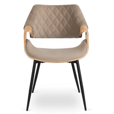 Обеденный стул Mebel Elit DAKOTA Welur Бежевый ME.DAKOTA/BZ/D/V/K фото - 2
