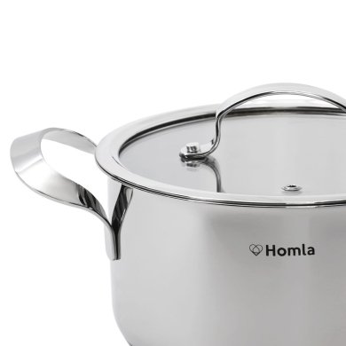 Каструля із кришкою Homla UNERO 5 л | Сталевий - 4 Каструля із кришкою Homla UNERO 5 л | Сталевий 208213 фото - 4