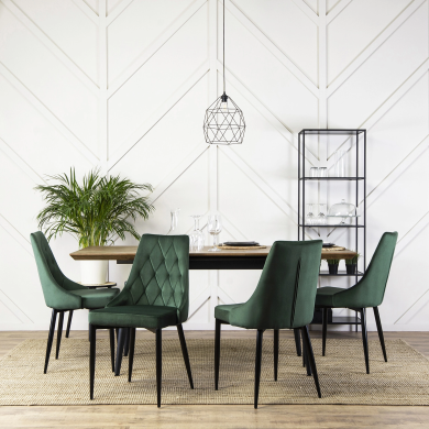 Обеденный стул Mebel Elit CORK Welur Зеленый ME.CORK/Z/V/K фото - 7