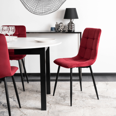 Обідній стілець Mebel Elit PERU Welur Бордовий - 10 Обідній стілець Mebel Elit PERU Welur Бордовий ME.PERU/BOR/V/K фото - 10