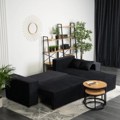 Розкладний диван Mebel Elit ALEX Чорний - 8 Розкладний диван Mebel Elit ALEX Чорний MGK.FILO/LINCOLN100/NAR фото - 8