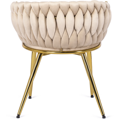 Обідній стілець Mebel Elit CAPRI Welur Бежевий ME.CAPRI/KR/ZL/V/K фото - 4
