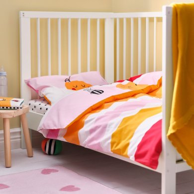 Комплект постельного белья GRONFINK 110х125 см Принт - 4 IKEA Комплект постельного белья GRONFINK 110х125 см Принт (ИКЕА ГРОНФИНК) 60572379 фото - 4