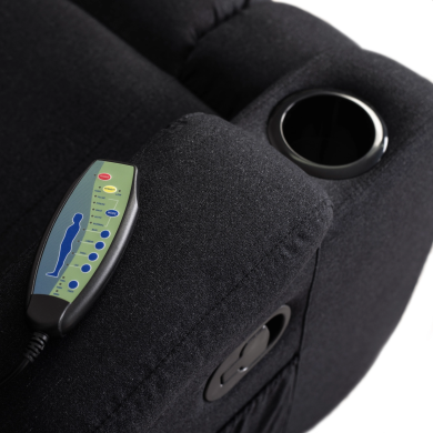 Кресло мягкое раскладное массажное с реклайнером Mebel Elit BOX 2 Черный - 9 Кресло мягкое раскладное массажное с реклайнером Mebel Elit BOX 2 Черный ME.BOX2/CZ/T/FW фото - 9