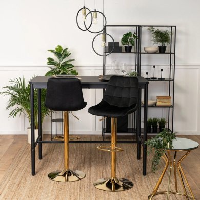 Барний стілець Mebel Elit ARCOS Welur Чорний ME.ARCOS/CZ/ZL/V/H фото - 6