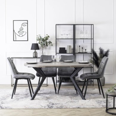 Обеденный стул Mebel Elit RIO Welur Серый - 12 Обеденный стул Mebel Elit RIO Welur Серый ME.RIO/P/V/K фото - 12