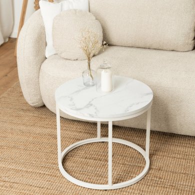 Журнальний стіл Mebel Elit AGNES Marmur Білий ME.AGNES/BM/B/L фото - 5