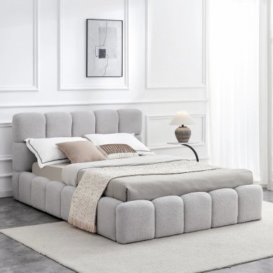 Кровать Mebel Elit MURACJA Boucle 140x200 см Серый ME.MURCJA/140/P/TB/LOZZPOJ