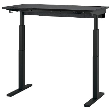 IKEA Письменный стол для работы сидя/стоя MITTZON Черный (ИКЕА МИЦОН) 89526594