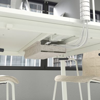 Письменный стол для работы сидя/стоя MITTZON Белый - 3 IKEA Письменный стол для работы сидя/стоя MITTZON Белый (ИКЕА МИЦОН) 39533441 фото - 3