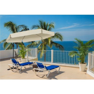 Садовый зонт с чехлом и LED Garden Line BANANA 300 см Бежевий - 6 Садовый зонт с чехлом и LED Garden Line BANANA 300 см Бежевий GAO1503 фото - 6