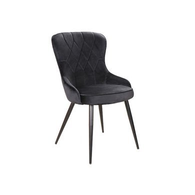 Обеденный стул Signal Lotus Velvet Черный LOTUSVCC