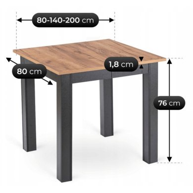 Розкладний обідній стіл Mebel Elit BEN Дуб крафт - 9 Розкладний обідній стіл Mebel Elit BEN Дуб крафт W.BEN/DC/CZ/S фото - 9