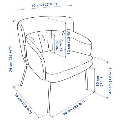 IKEA Крісло м'яке BINGSTA Жовтий (ИКЕА БИНГСТА) 40455649 фото - 3