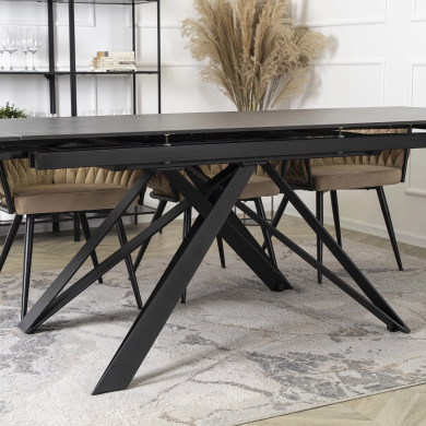 Розкладний обідній стіл Mebel Elit MAXIME Marmur Чорний - 9 Розкладний обідній стіл Mebel Elit MAXIME Marmur Чорний ME.MAXIME/CZ/S фото - 9