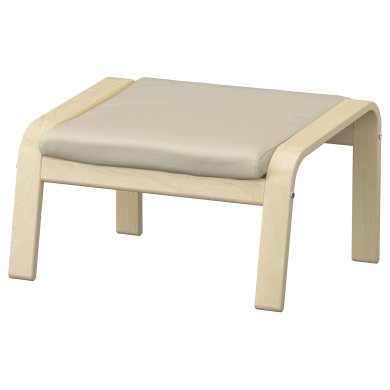 IKEA Підставка для ніг POANG Кремовий (ИКЕА ПОАНГ) 09830541