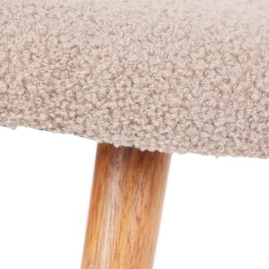 Подставка для ног Homla MOSS TEDDY BOUCLE Бежевый 213794 фото - 3