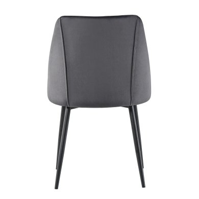 Обідній стілець Meven CHIARA Welur Сірий MV-LDC806-SZ-CHIARA фото - 4