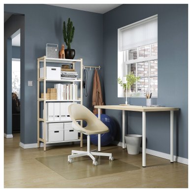 IKEA Письменный стол MITTCIRKEL/ADILS Белый (ИКЕА МИТЦИРКЕЛЬ/АДИЛЬС) 29508668 фото - 6