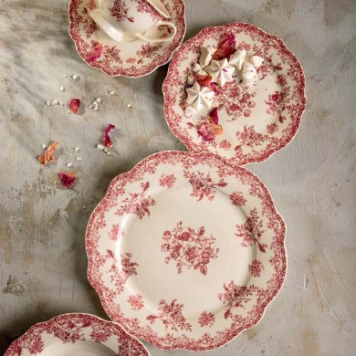 Обідня тарілка Homla LOURRY 27 см Червоний 242169 фото - 5