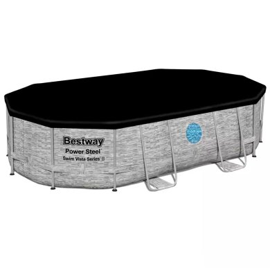 Каркасний басейн Bestway 56946 POWER STEEL 488x305x107 см Сірий 84853683 фото - 3