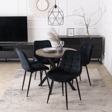 Раскладной обеденный стол Mebel Elit DORIAN Бетон ME.DORIAN/BET/CZ/S фото - 7