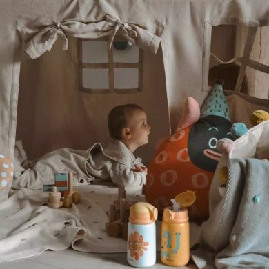 Термокружка детская Duka MINI 350 мл Оранжевый 2221522 фото - 4