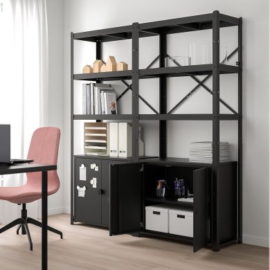 IKEA Каркас стеллажа BROR Черный (ИКЕА BROR) 10333287 фото - 2