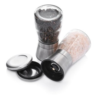 Мельницы для перца и соли Duka SKARP | Прозрачный / Серебристый 2220414 фото - 4