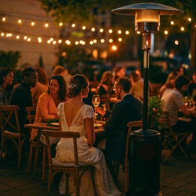 Вуличний газовий обігрівач Garden Line 220 см 5000-13000 Вт Чорний GAZ6356 фото - 3