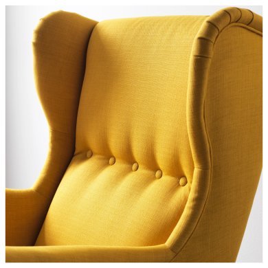 IKEA Крісло м'яке STRANDMON Жовтий (ИКЕА СТРАНДМОН) 90361894 фото - 2