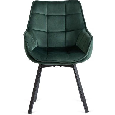 Обідній стілець поворотний Mebel Elit LUNA Welur Зелений ME.LUNA/Z/V/K фото - 3