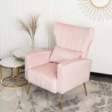 Кресло мягкое Mebel Elit DIANA Welur Розовый ME.DIANA/JR/ZL/V/FW фото - 8