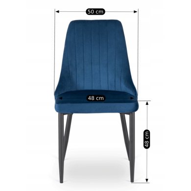 Обеденный стул Mebel Elit BARI Welur Синий ME.BARI/GR/V/K фото - 12