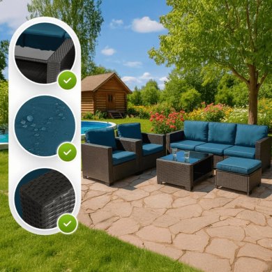 Комплект садових меблів Mebel Elit OLYMPIA Сірий ME.OLYMPIA/CBR/RT/OGR/ZES фото - 12