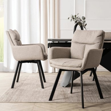 Обеденный стул поворотный Mebel Elit CORTADO Бежевый ME.CORTADO/BZ/CZ/T/K фото - 5