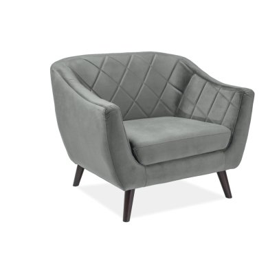 IKEA Крісло Pooffe Mariette Velvet 1 | Сірий pooffemariette/bluvel14