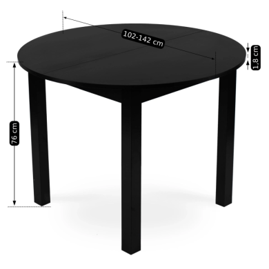 Обеденный комплект мебели Mebel Elit HARRY ROBIN | Черный / Зеленый HARRY/CZ/S/ROBIN/Z/V/Z4/K фото - 7