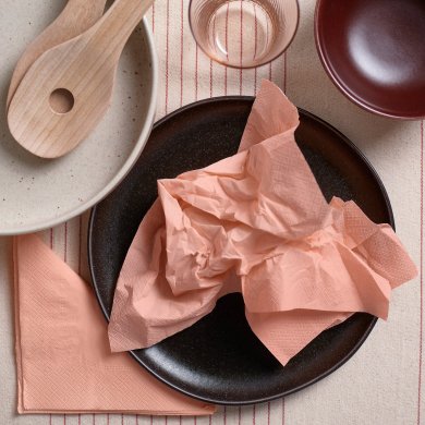 IKEA Набор салфеток FANTASTISK 33х33 см 50 шт Розовый (ИКЕА ФАНТАСТИСК) 00608480 фото - 2