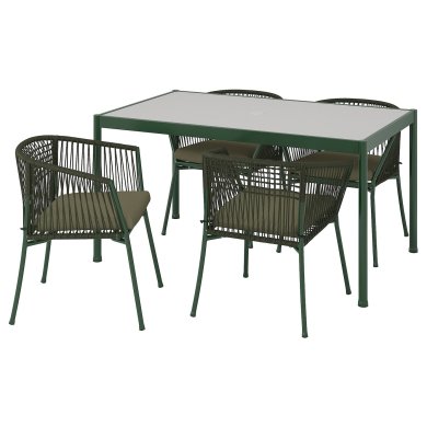 IKEA Комплект садовой мебели SEGERON Темно-зеленый (ИКЕА СЕГЕРОН) 79494843