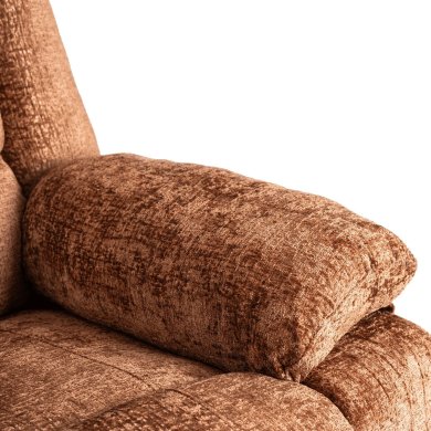 Кресло мягкое раскладное с реклайнером Mebel Elit ARTURO Welur Рыжий ME.ARTURO/BR/V/FW фото - 9