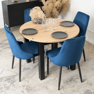 Обеденный стул Mebel Elit BARI Welur Синий ME.BARI/GR/V/K фото - 8