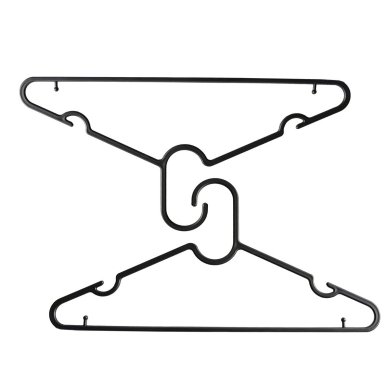 Набор вешалок Kontrast W1004 20 шт Черный - 4 Набор вешалок Kontrast W1004 20 шт Черный 4.06.212443 фото - 4