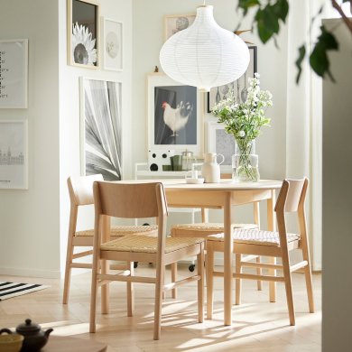 IKEA Раскладной обеденный стол SKANSNAS Бук (ИКЕА СКАНСНАС) 30563220 фото - 7