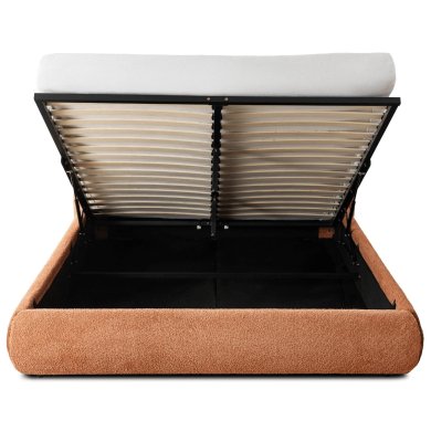 Ліжко Mebel Elit ROSSO Boucle 160x200 см Рудий ME.ROSSO/160/RD/TB/LOZZPOJ фото - 5