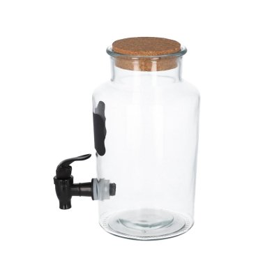 Набір диспенсерів для напоїв Homla ALLOS | Прозорий / Чорний принт 165208 фото - 3